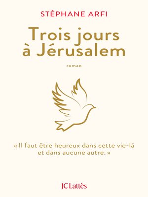 cover image of Trois jours à Jérusalem
